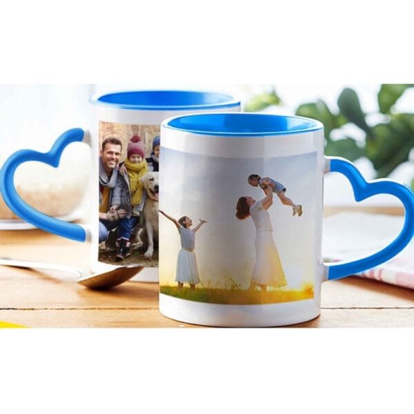 Mugs Couleur Interieur Poingne Coeur