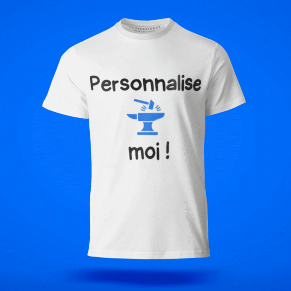T-shirt personnalisable en coton premium – Impression haute qualité