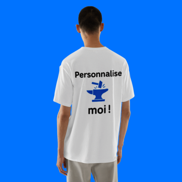 T-shirt personnalisable en coton premium – Impression haute qualité – Image 2