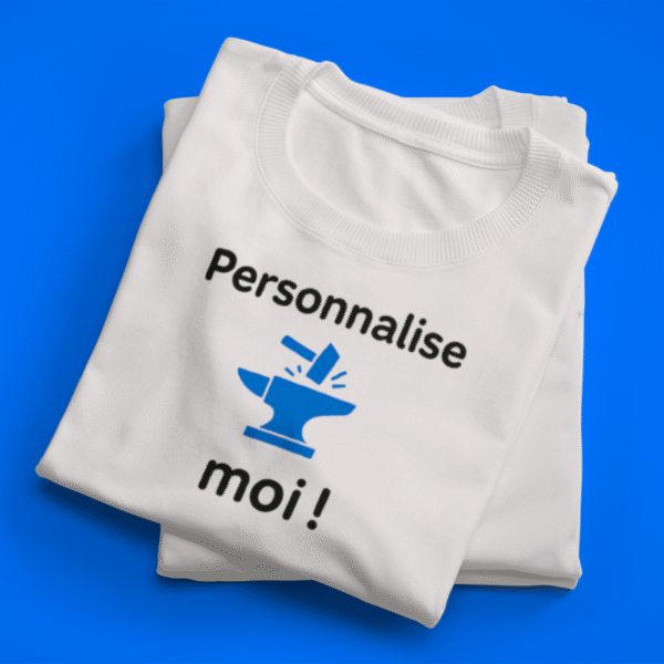 T-shirt personnalisable en coton premium – Impression haute qualité – Image 3