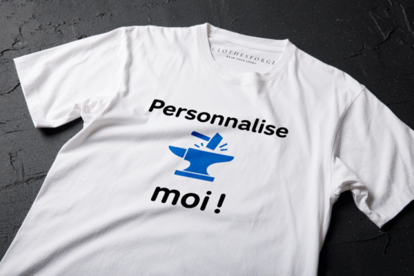 T-shirt personnalisable en coton premium – Impression haute qualité – Image 5