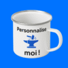 Mug en métal émaillé personnalisable – Cadeau original