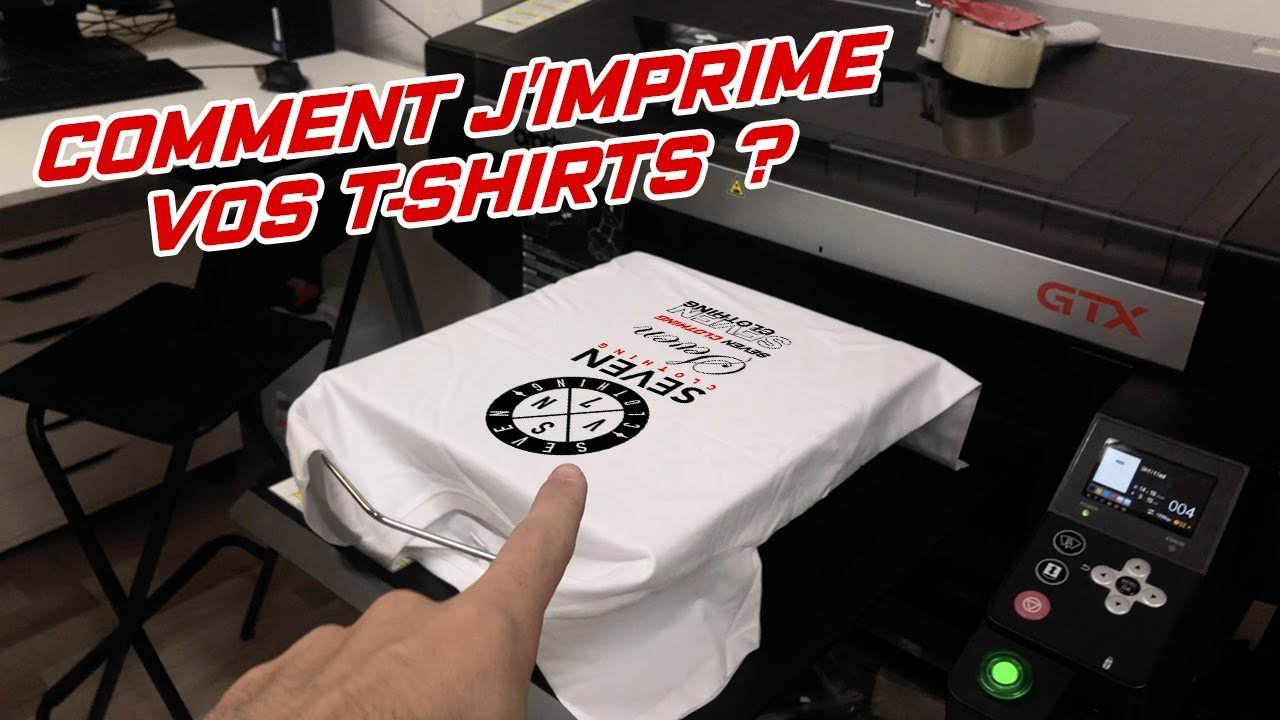 Techniques et équipements pour impression sur vêtements